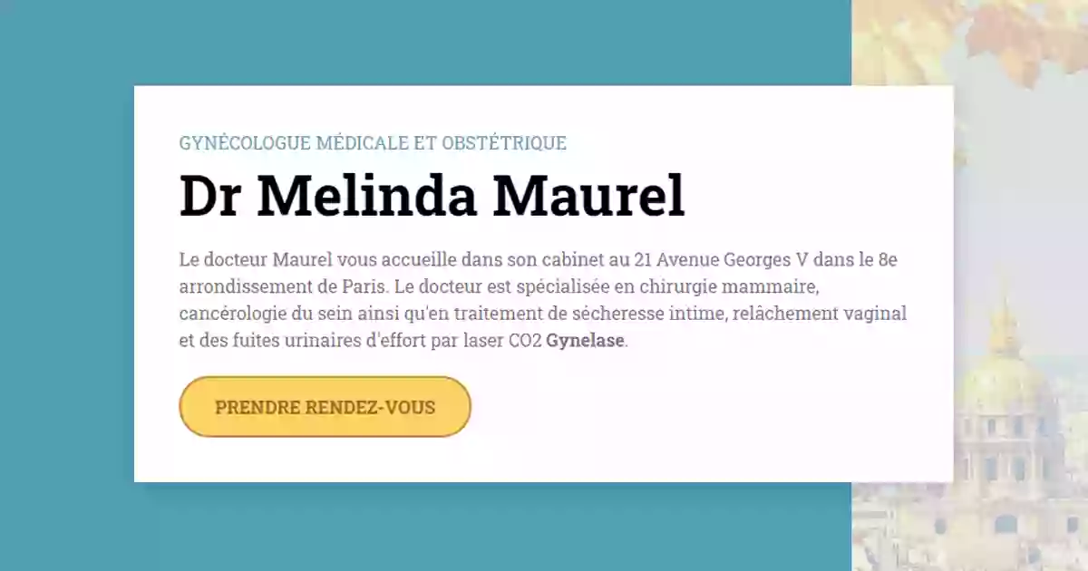Dr Mélinda Maurel Dr Mélinda Maurel