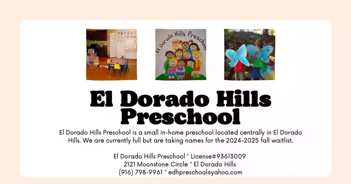 El Dorado Hills Preschool El Dorado Hills Preschool