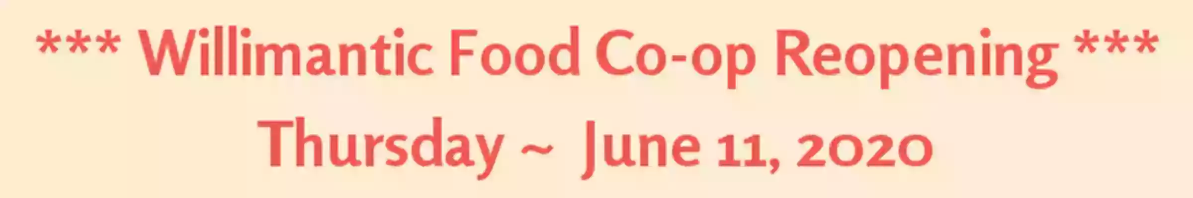 Willimantic Food Co-op Willimantic Food Co-op