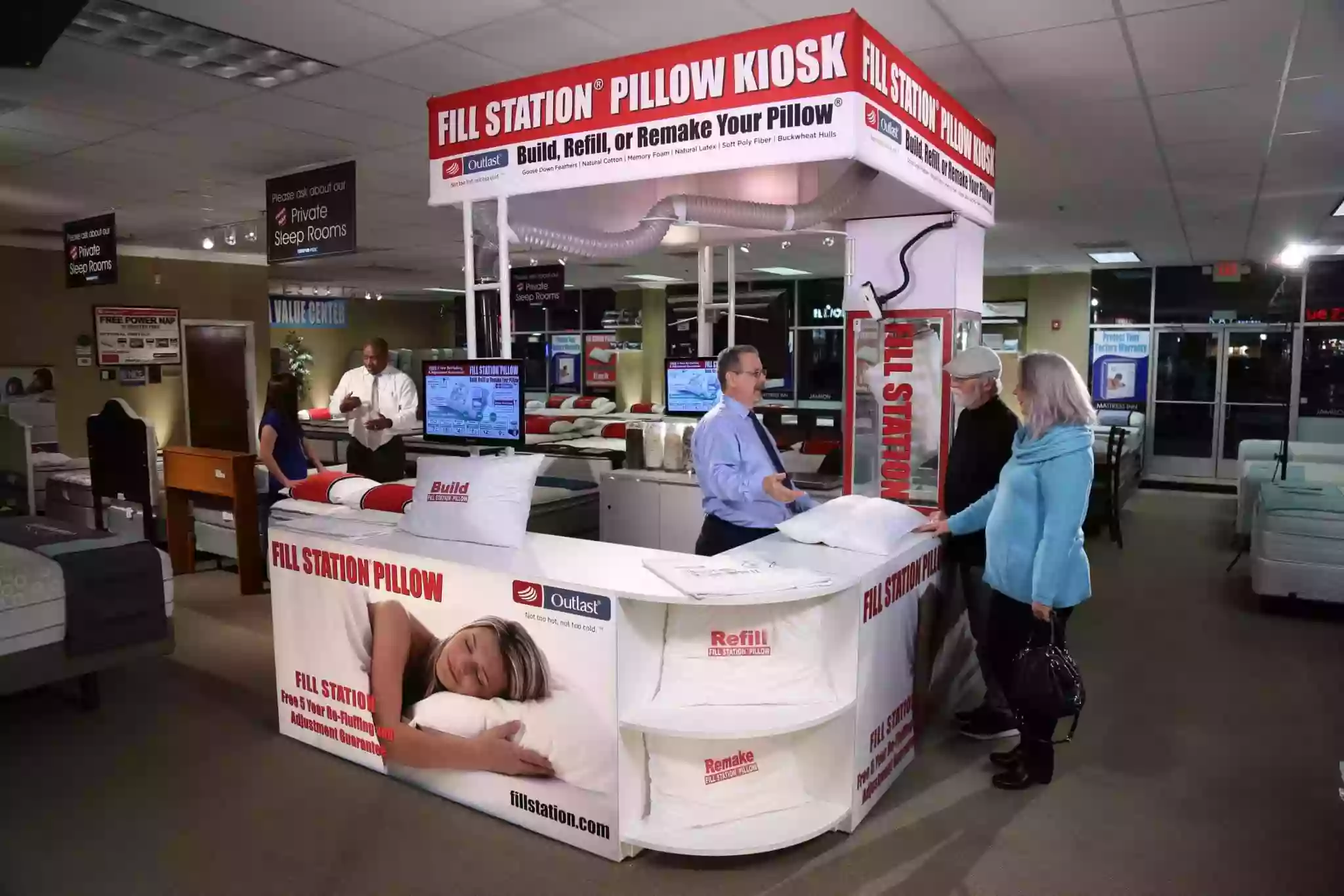 Fill Station Pillow Kiosk - Naples Mattress Miromar Outlets Fill Station Pillow Kiosk - Naples Mattress Miromar Outlets