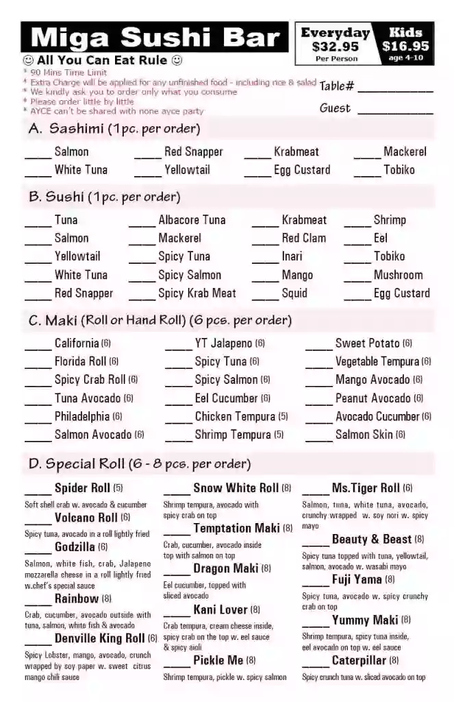 Miga Sushi Miga Sushi