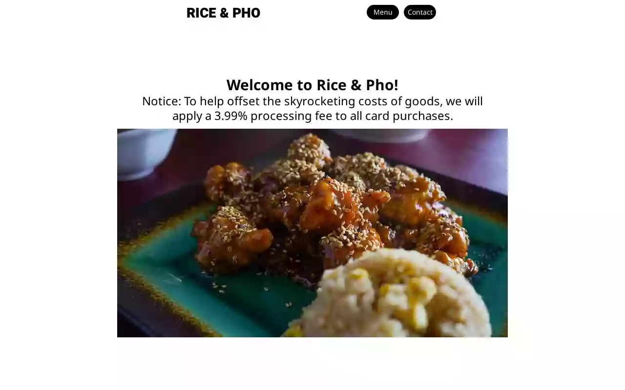 Rice and Pho Rice and Pho