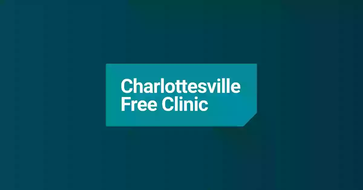 Charlottesville Free Clinic Dental Clinic 1138 Rose Hill Drive